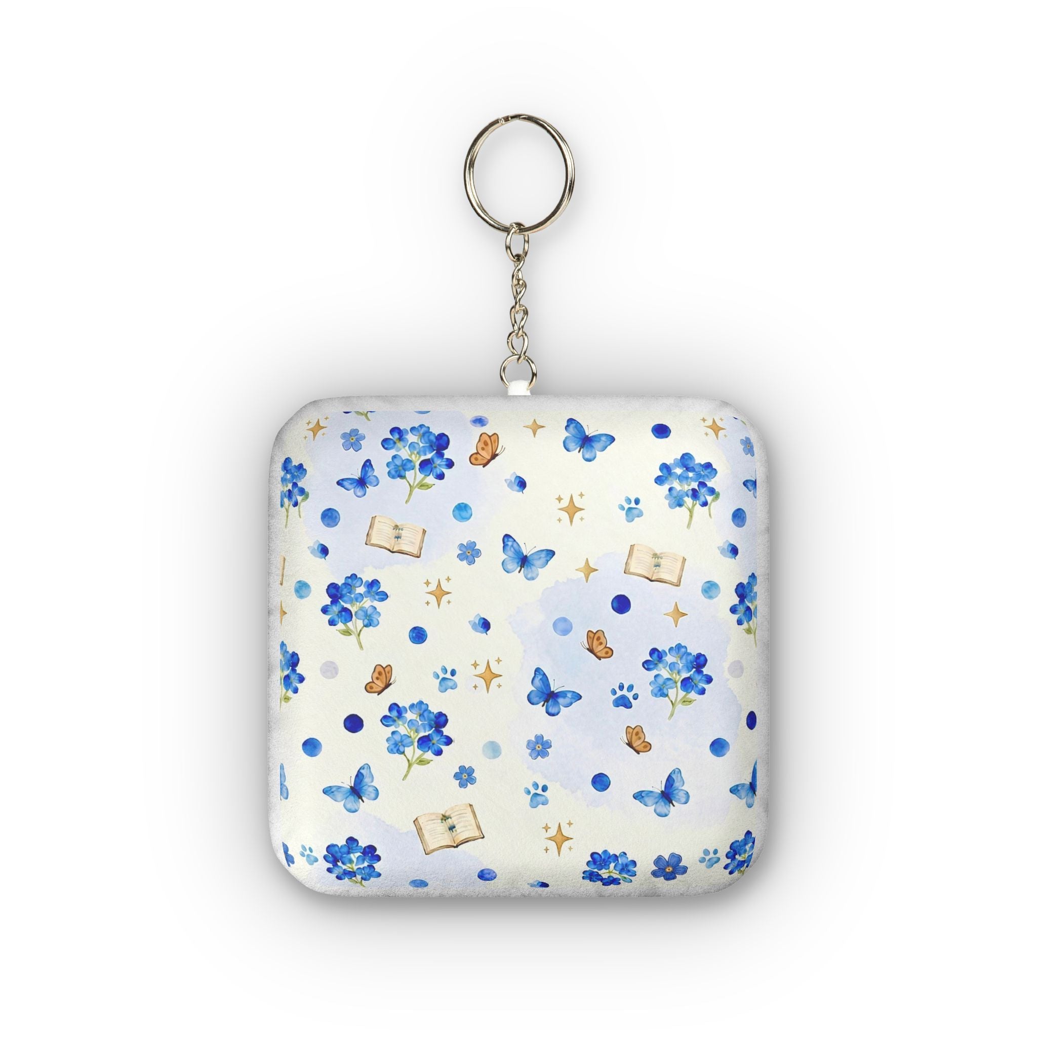 Tiny Tails & Tales™ Forget-Me-Not Mini Plush Keychain | Whimsical Storybook Charm