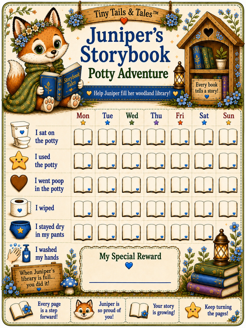 Juniper’s Storybook Potty Adventure™ | Printable Potty Chart PDF